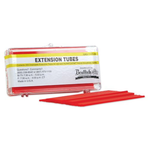 TUBES EXTENSION HURRICAINEANESTH SPRAY 200/PK BEUTLICH HURRICAINEÂ® TOPICAL ANESTHETIC