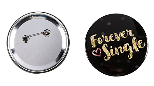 image for Blue Panda Pinback Buttons - 16-Pack Bachelorette Party Button Pins in