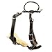 Brown 2 Snap Agitation Harness with Handle w/Stainless Steel Hardware