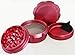 Chromium Crusher Drum 2.5 Inch 4 Piece Tobacco Spice Herb Grinder -Passion Pink