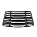 Windshiled Louver Compatible With 2003-2008 Nissan 350Z | IKON Style Matte Black ABS Plastic Rear Window Slotted Louver Sun Shade Cover by IKON MOTORSPORTS | 2004 2005 2006 2007