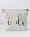 Bridal Shower Gift Bride Gift I Do Canvas Makeup Bag Make Up Pouch Bride To Be Gift Wedding Vows