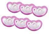 JollyPop 0-3 Months Pacifier 6 Pack Vanilla Scented - Pink