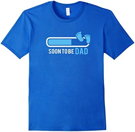 Men's Soon To Be Dad of a Baby Boy - Baby Shower T-shirt Medium Royal Blue
