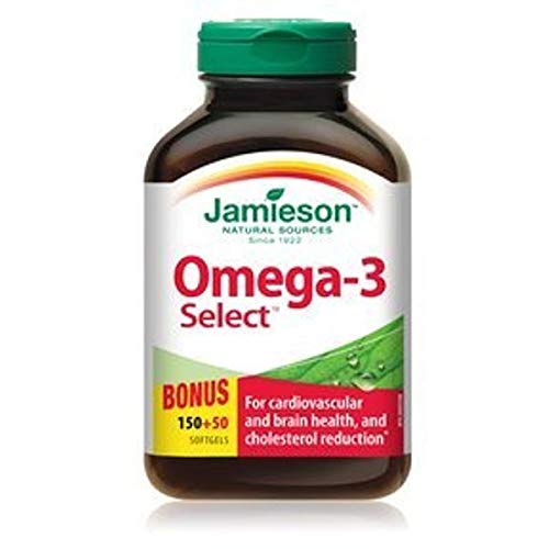 Jamieson Omega3 Select, 1000mg, 200 softgels Bonus by Jamieson Buy