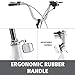 Happybuy Adult Tricycle Single Speed Cruise Bike 26 inch Adjustable Trike with Bell Brake System Cruiser Bicycles Large Size Basket for Exercise (White 26 1Speed)thumb 2