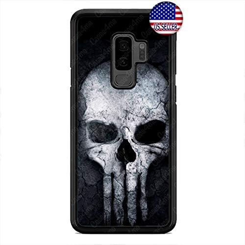 White Skull Phone Case Reaper Punisher Slim Shockproof Custom Case Cover for Samsung Galaxy S9, S9 Plus, S8, S8 Plus