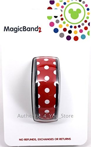 Link It Later Disney Parks Exclusive Minnie Mouse Polka Dot Red Magic Band