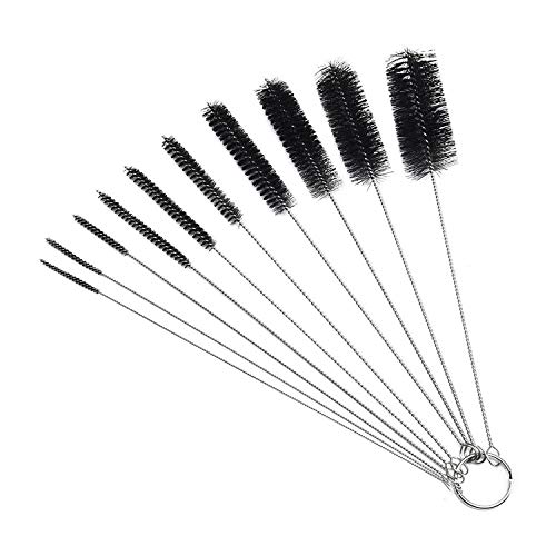 Straw Cleaner Brushes,Nylon Pipe Tube Cleaner 8.2inch 10 Pcs Stainless