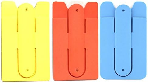 Phone Card Holder,Geeduo Silicone 3M Adhesive Slim Stick-on ID Credit Card Wallet Phone Case Pouch for Most of Smartphones(iPhone/Android /Samsung Galaxy)
