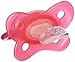 Dr. Brown's PreVent Orthodontic Baby Pacifier, Suction Free Air Channel, Contoured Butterfly Shield is Gentle on Face, Made in USA, Stage 2, 6-18m, 4-Pack, Glow in the Dark - Pink