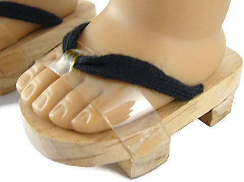 18 Inch Doll Clothes for American Girl Japanese Wooden Geta Sandals by DCSB