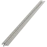 LTKJ 5pcs Titanium Ti Grade 5 Gr.5 GR5 Metal Rod Diameter 3mm, Length 25cm 10 Inches