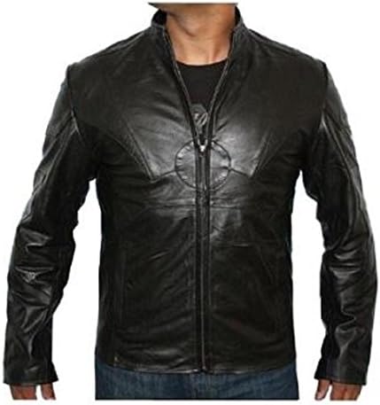 Celebrita X Men's Black Doom Leather Jacket CX117 Cow Black M - For Chest 40"-42"