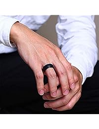 YTF - Anillo de boda de silicona para hombre, goma, silicona, 5 unidades, 2 unidades