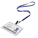 Wisdompro Lanyard with Bulldog Clip, 30 Pack of 17 inch Flat Nylon Neck Lanyard for ID Badges, Name Tags, ID Card Holder - 10 Assorted Colors