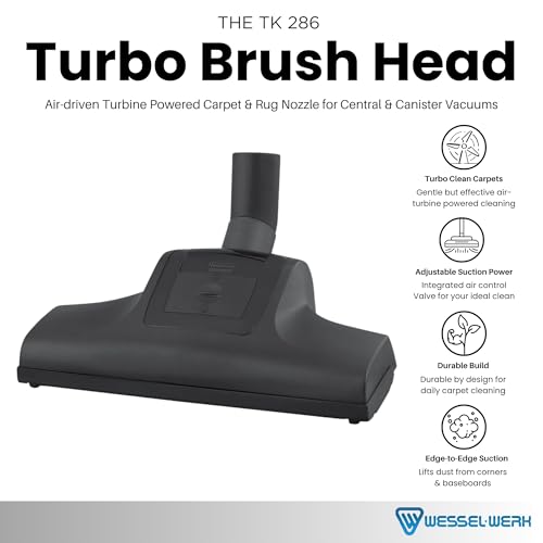 Wessel TK 286 Turbo Brush Vacuum Attachment, 1.25-1.5 in Universal Adapter photo 9