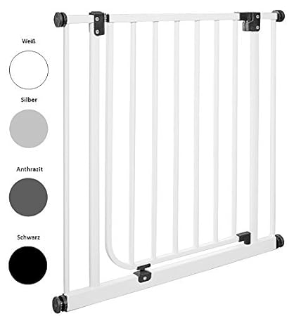 IMPAG Schutzgitter EASY STEP | 62 bis 222 cm | Treppenschutzgitter | Türschutzgitter | Absperrgitter  | Klemmgitter | ohne Bo