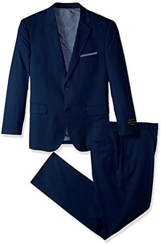 Alexander Julian Colours Men's Big and Tall Single Breasted Modern Fit Suit