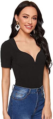 SheIn Womens Sweetheart Neckline Short 