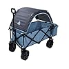 Chariot de Plage Pliable 10T Roof avec Toit – avec Sac Isotherme et Compartiment arrière