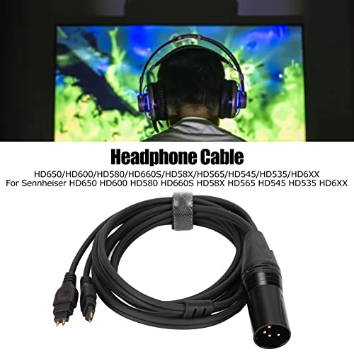 HiFi Cable with pin XLR Balanced Male Compatible with Sennheiser