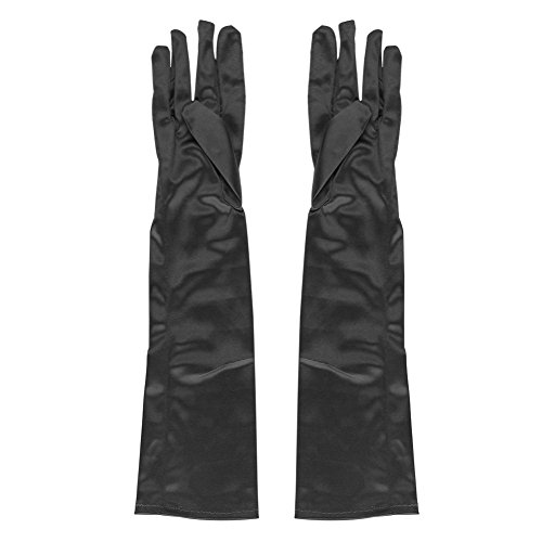 Women Satin Bridal Gloves Long Elbow Pageant Gloves for Wedding Dress Party - Thumbnail 4