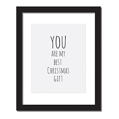 'You Are My Best Christmas Gift' Inspirational Quote Print