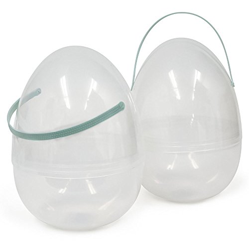 10" clear jumbo easter egg, 2 pk - great for surpr…