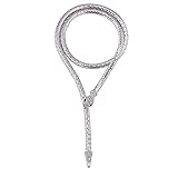 OUMOU Flexible Bendable Snake Jewelry Necklace Gothic Magnetic Choker Necklace - Versatile Can be used as Waistband Bracelet (White)