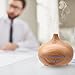 Ominihome Essential Oil Diffuser 300ml Cool Mist Humidifier Ultrasonic Aroma Diffuser, Waterless Auto Off, Wood Grain, Brightness Adujstable, Birthday Gift (Wood Grain)