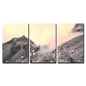 3 Piece Canvas Wall Art - Jade Dragon Snow Mountain Lijiang City, Yunnan China - Modern Home Art Stretched and Framed Ready to Hang - 16"x24"x3 Panels