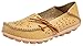 UJoowalk Women's Yellow Casual Cowhide Leather Hollow Out Driving Loafer Shoes Boat Flats - Size 6