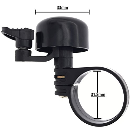 ARTHEALTH Bike Bell Aluminum Alloy Bicycle Bell Loud Sound Handlebar Safety Horn Bike Ring For Cycling Bicycle Horn Mountain Bike Road Bike Fit 31.8 - Thumbnail 4