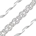 AWAYTR Bridal Rhinestone Wedding Belts - Crystal Bridesmaid Belt Prom Evening Dresses Accessories (#2-Silver)
