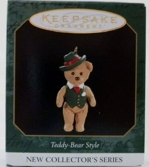Hallmark Teddy Bear Style 1997 Mini Ornament