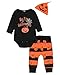 Mini Era 3PCS Halloween Baby Boys Girls Outfit Set Pumpkin Costume Romper