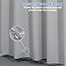 AmazerBath Grey Shower Curtain Plastic, Thick PEVA Shower Curtain Grey, Heavy Duty Shower Curtains for Bathroom, Waterproof Shower Curtain 72x72 with 3 Big Weighted Stones and 12 Rustproof Grommets