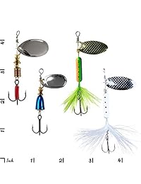 Kit de pesca de trucha a medida 98 piezas. Set de señuelos Spinners Jerkbait Crankbait Worms Jigs Ganchos Sinkers Float
