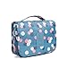 LalaTravel Toiletry Bag Makeup Hanging Travel Organizer, Pouch Set, Cosmetic Dopp Travel Kit TSA for Traveling Men and Women, Waterproof, Blue | Large Fit Many Toiletries