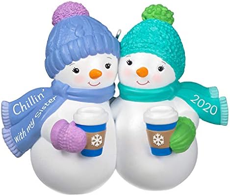 Hallmark Keepsake Christmas Ornament 2020 Year Dated Chillin With My Sister Snowmen Ornaments Amazon Com Au