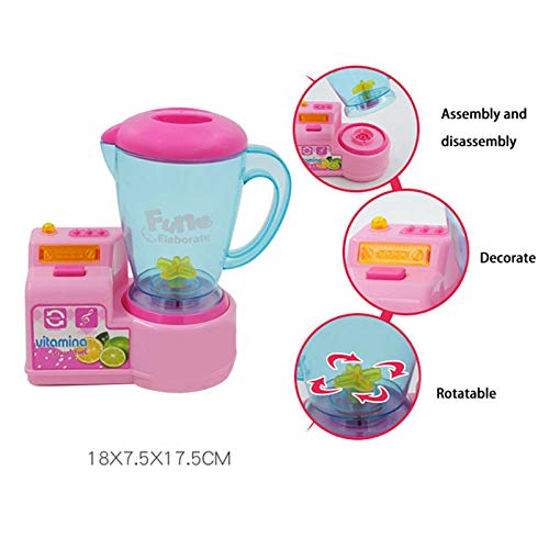 sympuk Kinder Mixer Standmixer Für Spielküche Mit Funktion Und Sound, Küchenspielzeug Kinder Pädagogisches Lernen… – Bild 7