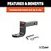 CURT 113193 Class 1 Trailer Hitch with Ball Mount, 1-1/4-In Receiver, Fits Select Ford Focus