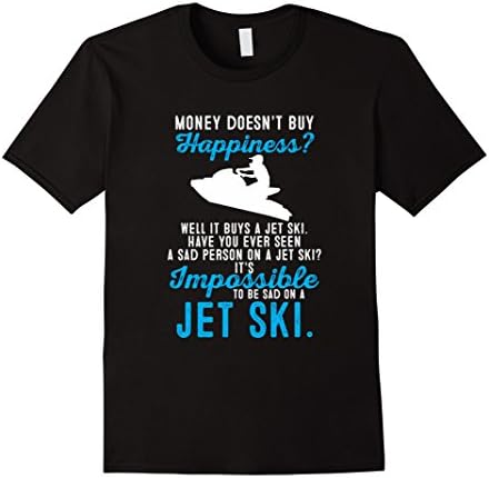 Mens Funny Jet Ski Rider T Shirt For Men, Women & Kids Large Black