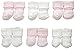 Jefferies Socks unisex baby Newborn Bubble Stitch Rock-a-bye Bootie 6 Pair Pack Socks, Pink/White, 3-12 Months US