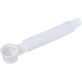 MECCANIXITY Bathtub Drain Pipe Expandable Adjustable Drain 28cm Tubing Flexible Drainage Hose for Bathroom Shower, White Pack of 1