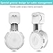 (UPGRAGE Version) Jovitec 1 Pack Outlet Wall Mount Hole-Free Stand Holder for All-New Echo Dot 3rd Gen, Compact Bracket with Cable Management, No Messy Wires, No Need to Drill Holes (White)