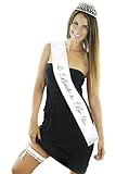 Bride To Be Tiara and Bride To Be Sash and FREE Garter | Premium Bachelorette Party Kit | 3 Piece Bridal Shower Party Kit | Bride To Be Sash and Elegant Rhinestone Bride To Be Tiara | FREE Garter