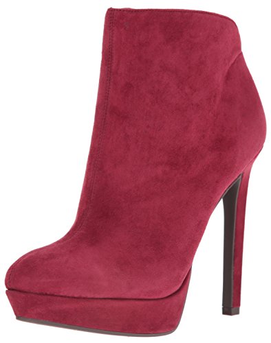 Jessica Simpson Women's Zamia Ankle Bootie, Port Red, 9.5 M US
