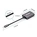 MOKiN Lightning to 3.5 mm Headphone Jack Adapter [Apple MFi Certified] for iPhone X/iPhone 8/iPhone 7 Audio and Charge Splitter Adapter Aluminum(Gray)